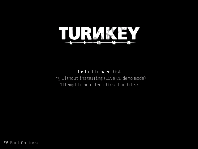 Turnkey File Server安装全过程